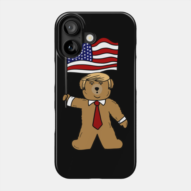 Funny Trump Bear Political Phone Case by logiamerch
