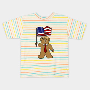 Funny Trump Bear Political Kids T-Shirt