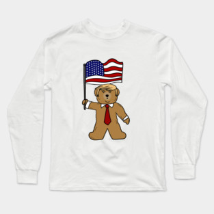 Funny Trump Bear Political Long Sleeve T-Shirt