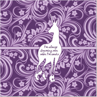 The Last Unicorn Lavender Flowers Posters and Art