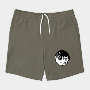 Racoon Yin Yang Symbol Animal Style, Love Raccoons Shorts
