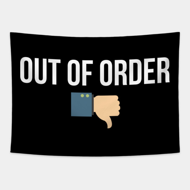 Out Of Order Tapestry by REG