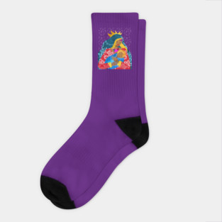 Virgin Mary and Child Socks