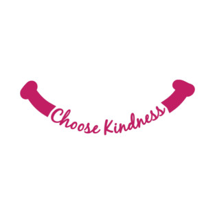 Choose Kindness Smile Mask - Pink T-Shirt