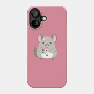 Chinchilla and Flowers Phone Case
