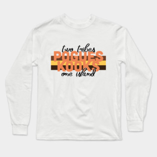 Pogues & Kooks. Two Tribes, One Island Outer Banks Long Sleeve T-Shirt