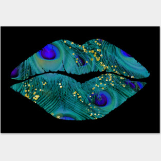 Peacock Kiss Posters and Art