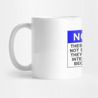 Notice - these dishes are not self washing, they need human intervention to become clean Mug