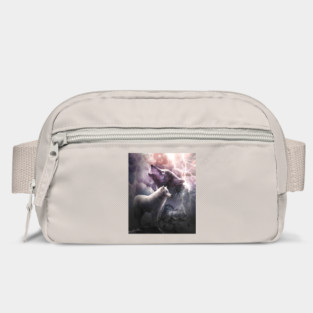 Lightning Wolf Howling At The Moon Bag