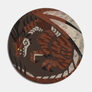 Monster Hunter World Iceborne Safi'jiiva Kanji Icon Pin