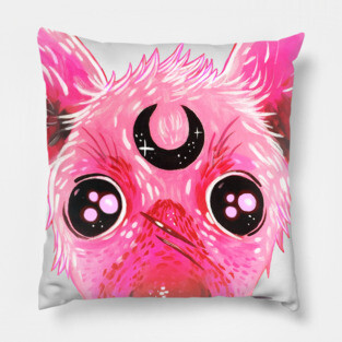 Pink Hyena Pillow