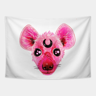 Pink Hyena Tapestry