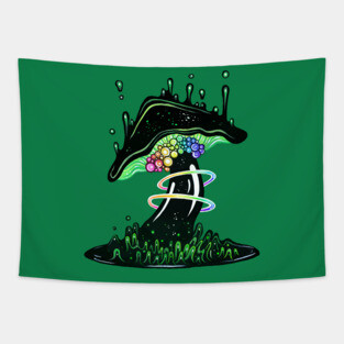 Poisonous Mushroom Tapestry