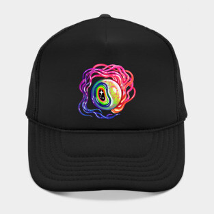 Rainbow Eyeball Hat