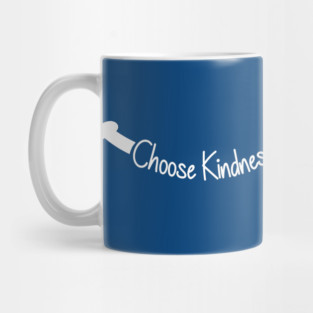 Choose Kindness Smile - White on Blue Mug