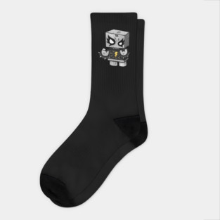 Death Metal Bot Socks