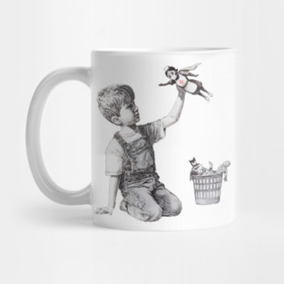 BANKSY Superhero Nurse NHS Mug
