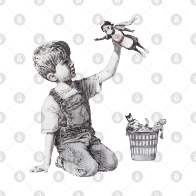 BANKSY Superhero Nurse NHS by inkstyl