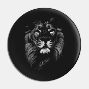 lion, indian lion Pin