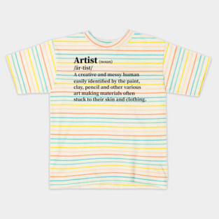 artist definition (black lettering) Kids T-Shirt