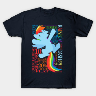 Many Words of Rainbow Dash T-Shirt