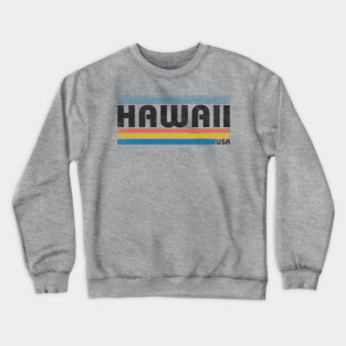 80s Retro Vintage Hawaii USA Crewneck Sweatshirt