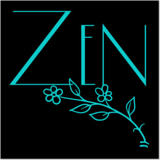 Zen in Aqua Posters and Art