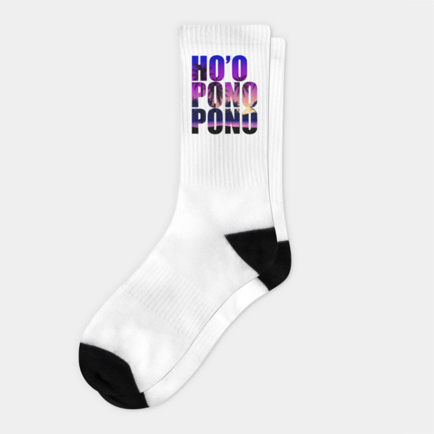 Ho'oponopono- The Hawaiian Mantra of Love and Forgiveness Socks by Joaddo