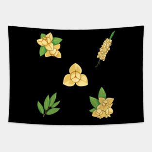 Khmer Rumdul Flower Tapestry