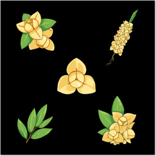 Khmer Rumdul Flower Posters and Art