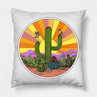 Hippie Cactus Pillow