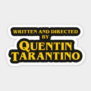 Quentin Tarantino Titles Sticker