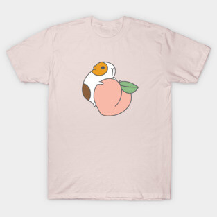Guinea pig and Peach T-Shirt