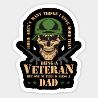Veteran Daddy design for Father's Day Sticker