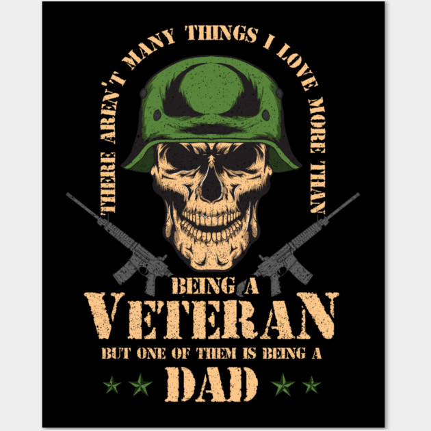 Veteran Daddy design for Father's Day Wall Art by creative
