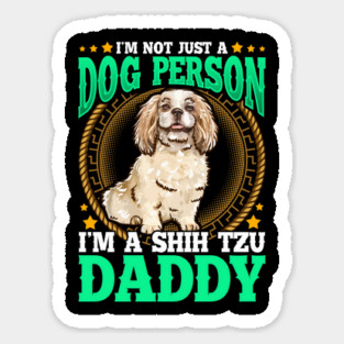 SHIH TZU Dad Design Fathers Day Sticker