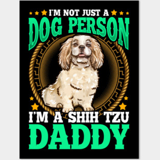 SHIH TZU Dad Design Fathers Day Posters and Art