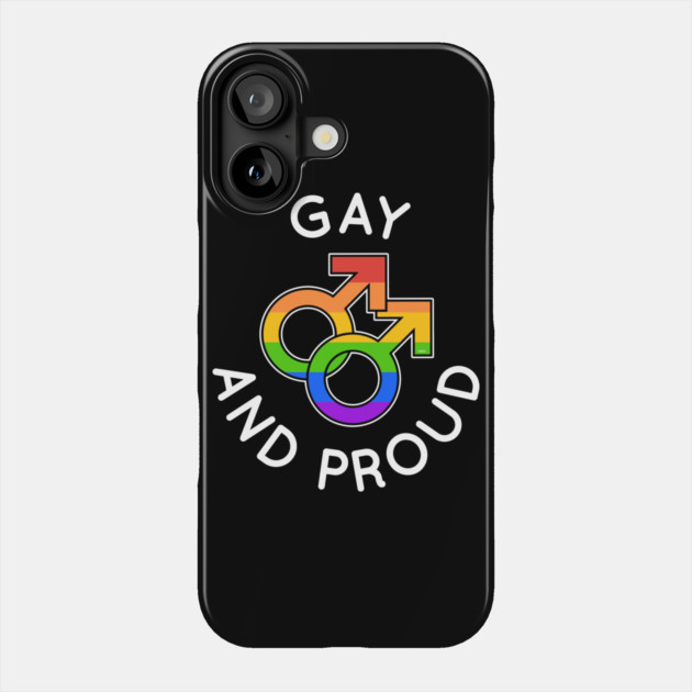 Gay and Proud LGBTQ Pride Equality Gift Phone Case by creative