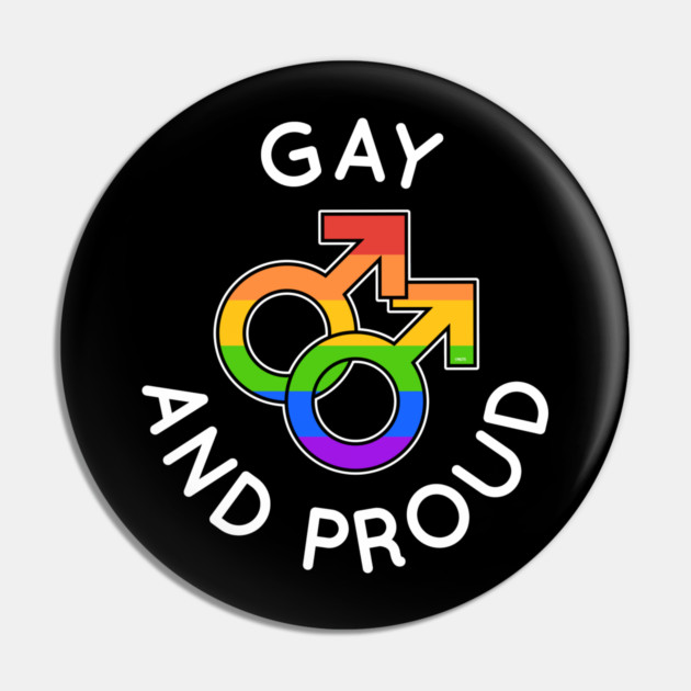Gay and Proud LGBTQ Pride Equality Gift Pin by creative