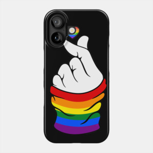 Gay Pride Flag K-Pop Love Hand Gift Phone Case