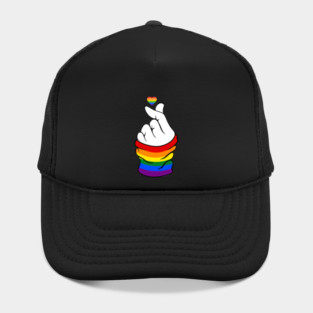 Gay Pride Flag K-Pop Love Hand Gift Hat