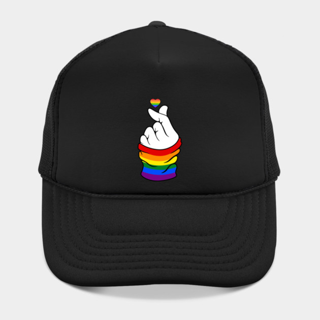 Gay Pride Flag K-Pop Love Hand Gift by creative