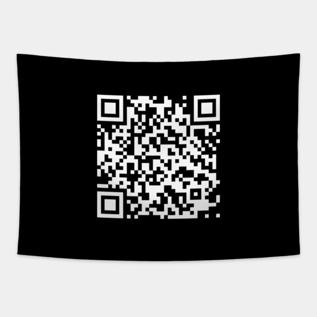 Surprise QR Code Prank Tapestry TeePublic