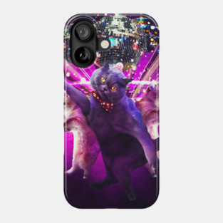 Disco Cat Rave Phone Case