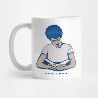 Octavia E. Butler Reading A Book Mug
