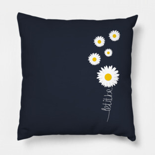 Let it be - Quote with flower Pillow