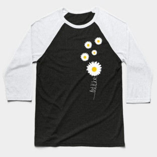 Let it be - Quote with flower Baseball T-Shirt